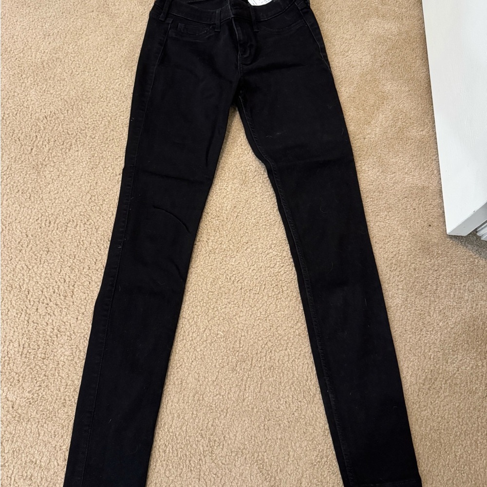 Hollister Low Rise Super Skinny Jeans - Black